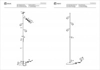 704040503 Этингер 3*4W LED 220 V торшер