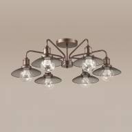 3513/6C LOFTI LN18 210 кофейный Люстра потолочная E27 6*60W 220V LUDACRIS - 3513/6C LOFTI LN18 210 кофейный Люстра потолочная E27 6*60W 220V LUDACRIS
