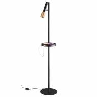 4240/1F HIGHTECH ODL21 233 черн/зол/металл Напольн.св-ник c выкл, USB IP20 LED GU10 max 10W MEHARI - 4240/1F HIGHTECH ODL21 233 черн/зол/металл Напольн.св-ник c выкл, USB IP20 LED GU10 max 10W MEHARI