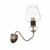 SL1115.301.01 Бра ST-Luce Черный, Бронзовый/Прозрачный E14 1*40W - SL1115.301.01 Бра ST-Luce Черный, Бронзовый/Прозрачный E14 1*40W