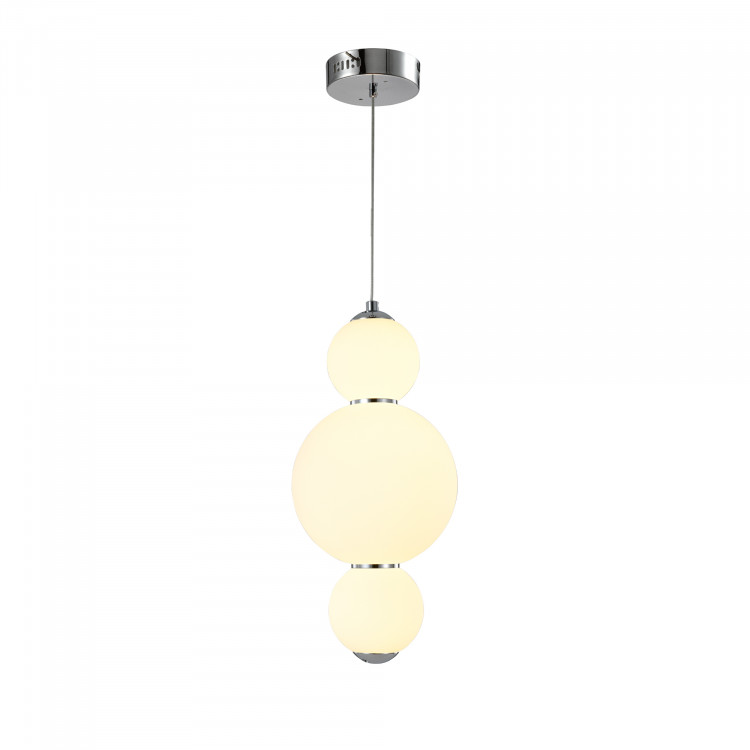SL1583.113.01 Светильник подвесной ST-Luce Хром/Белый LED 1*12W