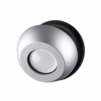 3492/1W MODERN ODL18 151 черный с серебристым Настенный светильник IP20 GU10 1*50W 220V NERARGO
