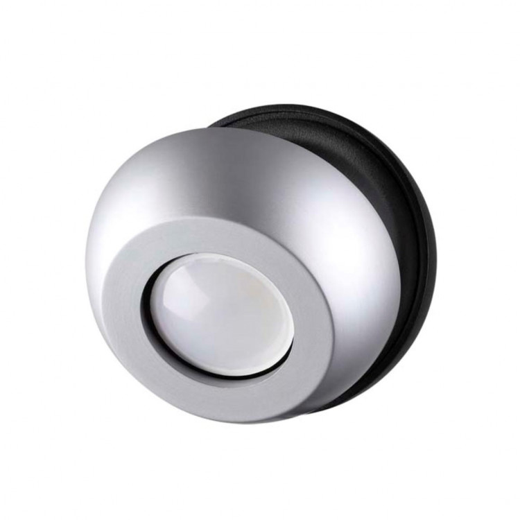 3492/1W MODERN ODL18 151 черный с серебристым Настенный светильник IP20 GU10 1*50W 220V NERARGO