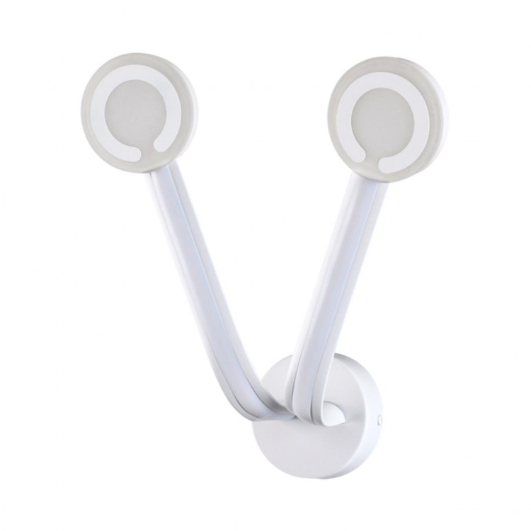 3862/20WL L-VISION ODL19 Настенный светильник Белый/акрил LED 20W 2000Лм 3000К 130х300 BUTTONS