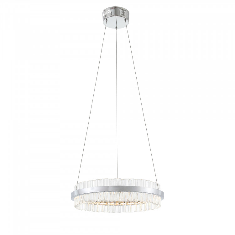 SL383.103.01 Светильник подвесной ST-Luce Хром/Хром, Прозрачный LED 1*34W