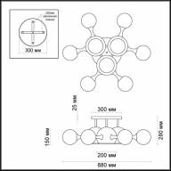 3972/9C MODERN ODL18 327 хром/белый Люстра потолочная IP20 E27, E14 3*60W, 6*40W 220V MIOLLA - 3972/9C MODERN ODL18 327 хром/белый Люстра потолочная IP20 E27, E14 3*60W, 6*40W 220V MIOLLA
