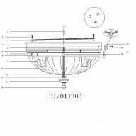 317011303 Афродита 3*60W Е27 220 V люстра - 317011303 Афродита 3*60W Е27 220 V люстра
