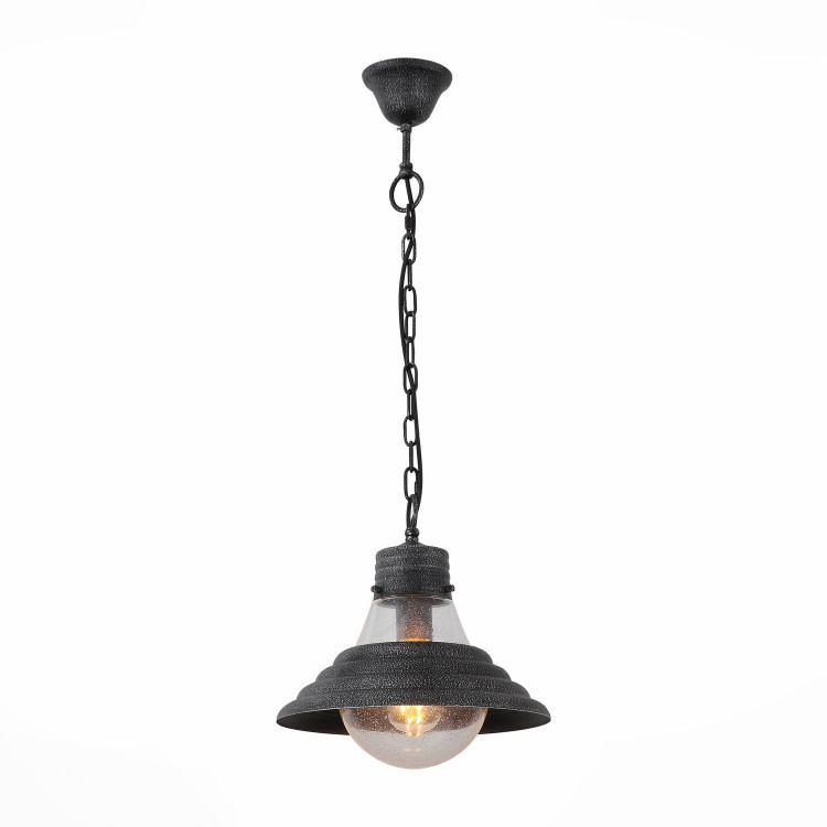 SL341.103.01 Светильник подвесной ST-Luce Серебристо-графитовый/Серебристо-графитовый, Прозрачный E27 1*60W