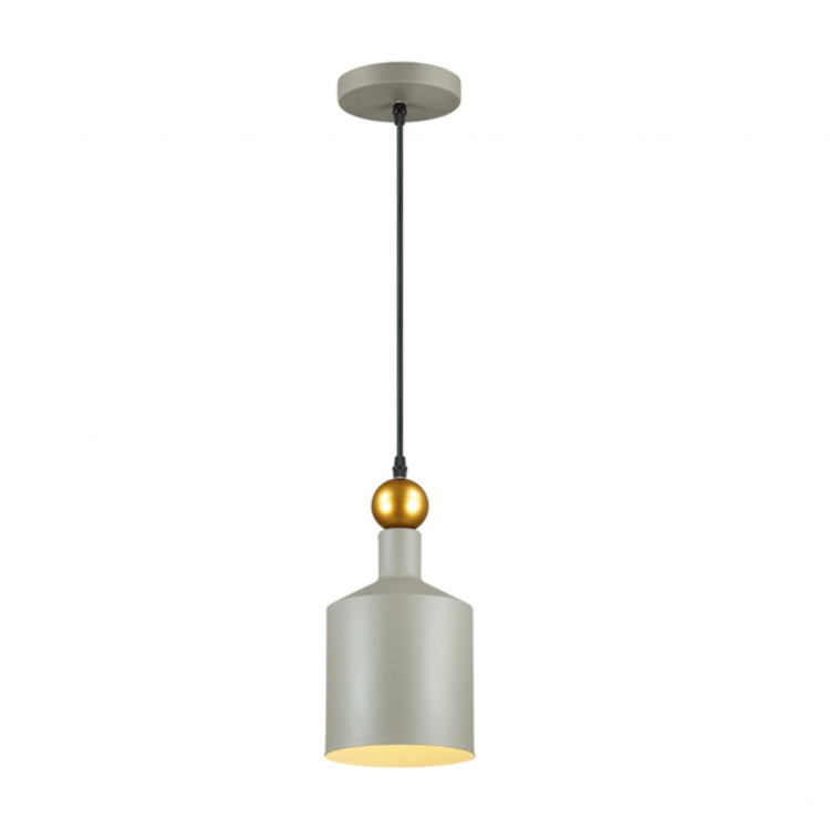 4086/1 PENDANT ODL19 361 серый/золотой Подвес Е27 1*40W 220V BOLLI