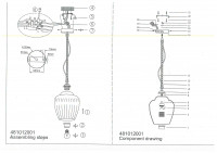 481012001 Аманда 1*60W E27 220 V люстра