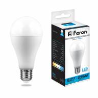 Лампа светодиодная Feron LB-100 Шар E27 25W 6400K - Лампа светодиодная Feron LB-100 Шар E27 25W 6400K
