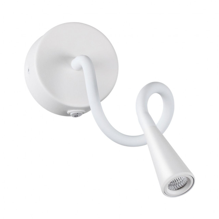 4255/3WL HIGHTECH ODL21 271 белый/металл Настен.светильник выкл на базе IP20 LED 3W 270Лм 3000K ODDS