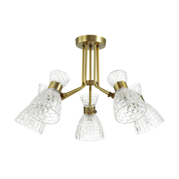 3704/5C COMFI LN19 214 античная бронза Люстра потолочная E14 5*40W 220V JACKIE
