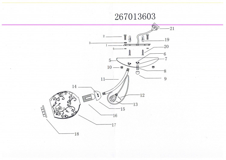 267013603 Фиеста 3*60W E14 220 V люстра
