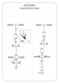 637010501 Круз 1*50W GU10 220 V люстра