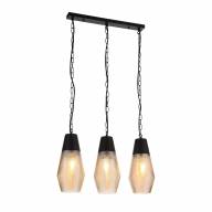 SL388.413.03 Светильник подвесной ST-Luce Черный/Черный, Янтарный E27 3*60W - SL388.413.03 Светильник подвесной ST-Luce Черный/Черный, Янтарный E27 3*60W