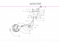 267013705 Фиеста 5*60W E14 220 V люстра