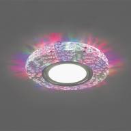 Светильник встраиваемый с разноцветной LED подсветкой Feron CD953 потолочный MR16 G5.3, прозрачный - Светильник встраиваемый с разноцветной LED подсветкой Feron CD953 потолочный MR16 G5.3, прозрачный