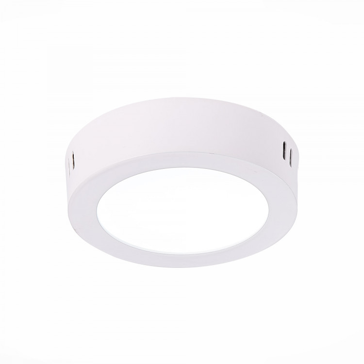 ST112.542.06 Светильник настенно-потолочный Белый LED 1*6W 4000K 370Lm Ra80 120° IP20 D110xH28 90-265V