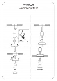 637010601 Круз 1*50W GU10 220 V люстра