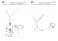 704031602 Этингер 2*3W LED 220 V наст.лампа