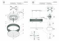 674013501 Ривз 36W LED 220 V люстра