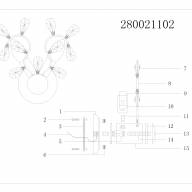 280021102 Адриатика  2*60W E14 220 V бра - 280021102 Адриатика  2*60W E14 220 V бра