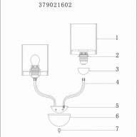 379021602 Федерика02 2*60W E14 220 V бра - 379021602 Федерика02 2*60W E14 220 V бра