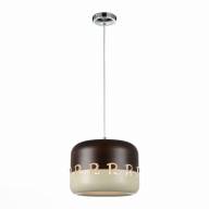 SL260.303.01 Светильник подвесной ST-Luce Хром/Кофейный, Бежевый E27 1*40W - SL260.303.01 Светильник подвесной ST-Luce Хром/Кофейный, Бежевый E27 1*40W