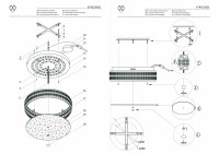 674013601 Ривз 36W LED 220 V люстра