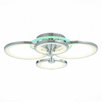 SLE200312-04RGB Светильник потолочный Хром/Белый LED 1*100W RGB 8W 3000-6000K