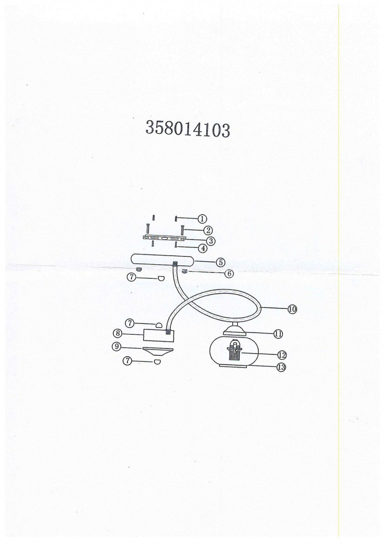 358014103 Грация 3*60W E14 220 V люстра
