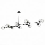 SLE154843-09 Светильник подвесной Черный/Дымчатый E27 9*40W - SLE154843-09 Светильник подвесной Черный/Дымчатый E27 9*40W