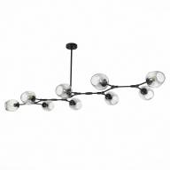 SLE154843-09 Светильник подвесной Черный/Дымчатый E27 9*40W - SLE154843-09 Светильник подвесной Черный/Дымчатый E27 9*40W