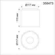 358473 OVER NT21 207 черный Светильник накладной IP20 LED 4000K 10W 200-260V RECTE - 358473 OVER NT21 207 черный Светильник накладной IP20 LED 4000K 10W 200-260V RECTE