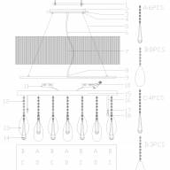 465010210 Жаклин 10*20W G4 220 V люстра - 465010210 Жаклин 10*20W G4 220 V люстра