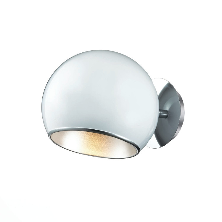 SL855.501.01 Светильник настенный ST-Luce Хром/Белый, Серебристый E27 1*60W