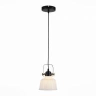 SL714.403.01 Светильник подвесной ST-Luce Черный с золотом/Белый E14 1*40W - SL714.403.01 Светильник подвесной ST-Luce Черный с золотом/Белый E14 1*40W