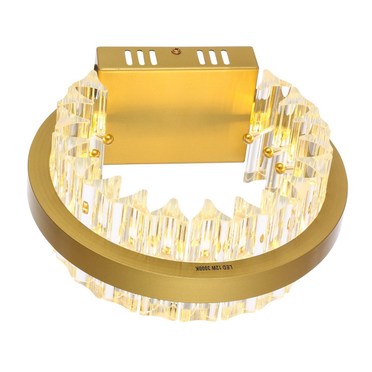 SL383.201.01 Светильник настенный ST-Luce Матовое золото/Прозрачный LED 1*12W 3000K