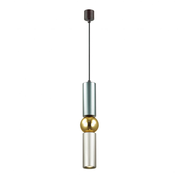 4071/5L L-VISION ODL19 312 серый/золото Подвес GU10 1*5W SAKRA