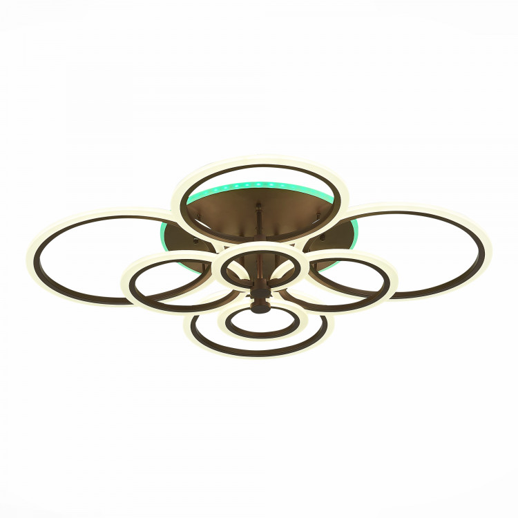 SLE500572-08RGB Светильник потолочный Кофейный/Белый LED 1*212W RGB 15W 3000-6000K