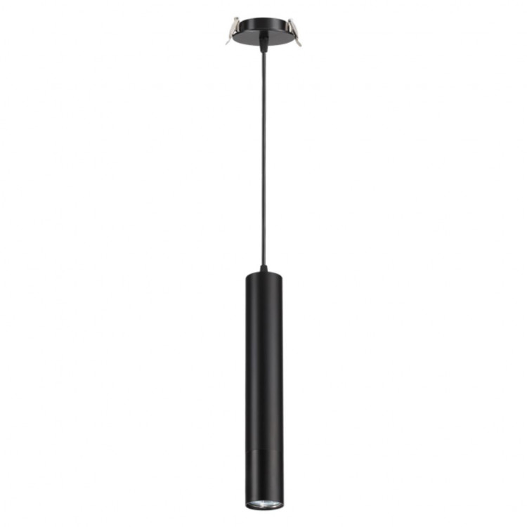 370403 SPOT NT18 282 черный Встраиваемый светильник IP20 GU10 50W 220V PIPE