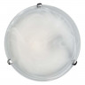 153/K хром GLASSI SN 115 Светильник стекло/белое E27 2*60Вт D300 DUNA