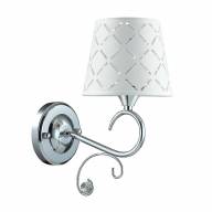 2997/1W COMFI LN16 094 хром/ткань/хрусталь Бра Е14 40W 220V FRITTA - 2997/1W COMFI LN16 094 хром/ткань/хрусталь Бра Е14 40W 220V FRITTA