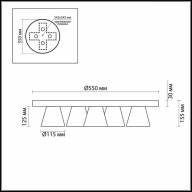 3621/54CL LEDIO LN18 30 хром Люстра потолочная LED 4000K 4320Лм 9*6W 220V GERANA - 3621/54CL LEDIO LN18 30 хром Люстра потолочная LED 4000K 4320Лм 9*6W 220V GERANA