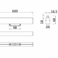 Трековый светильник Technical TR012-2-20W4K-B - Трековый светильник Technical TR012-2-20W4K-B
