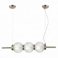 SL1155.113.03 Светильник подвесной ST-Luce Никель/Прозрачный E14 3*40W - SL1155.113.03 Светильник подвесной ST-Luce Никель/Прозрачный E14 3*40W
