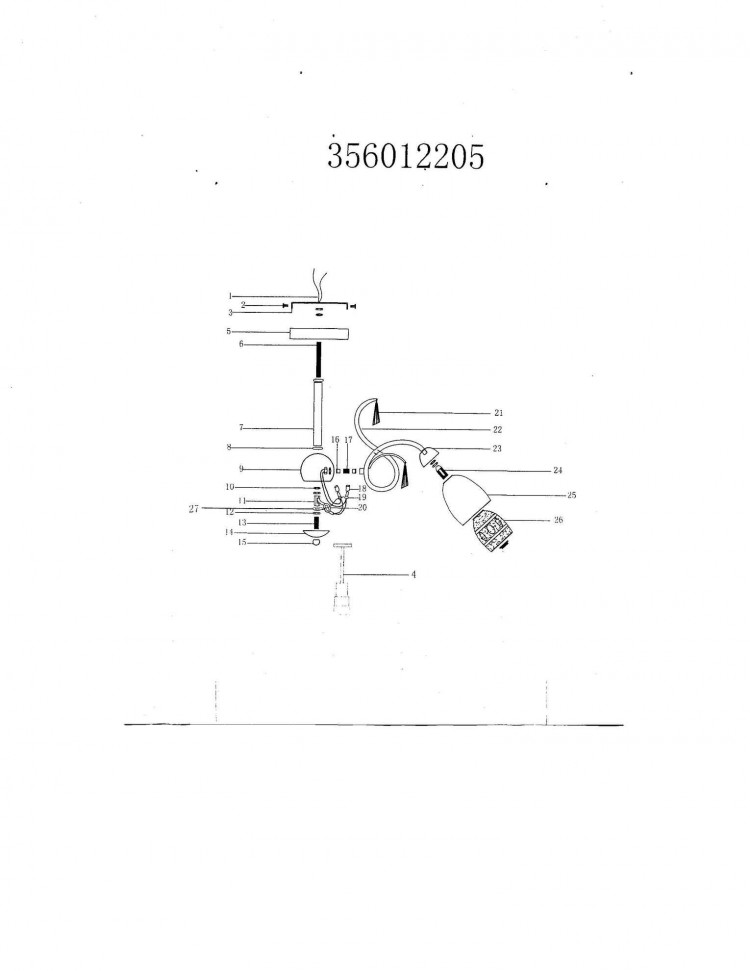356012205 Нежность хром 5*60W Е14 220 V люстра