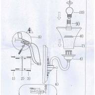 102020101 Даллас 1*40W E27 220 V бра - 102020101 Даллас 1*40W E27 220 V бра