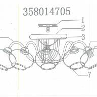 358014705 Грация 5*60W E14 220 V люстра - 358014705 Грация 5*60W E14 220 V люстра